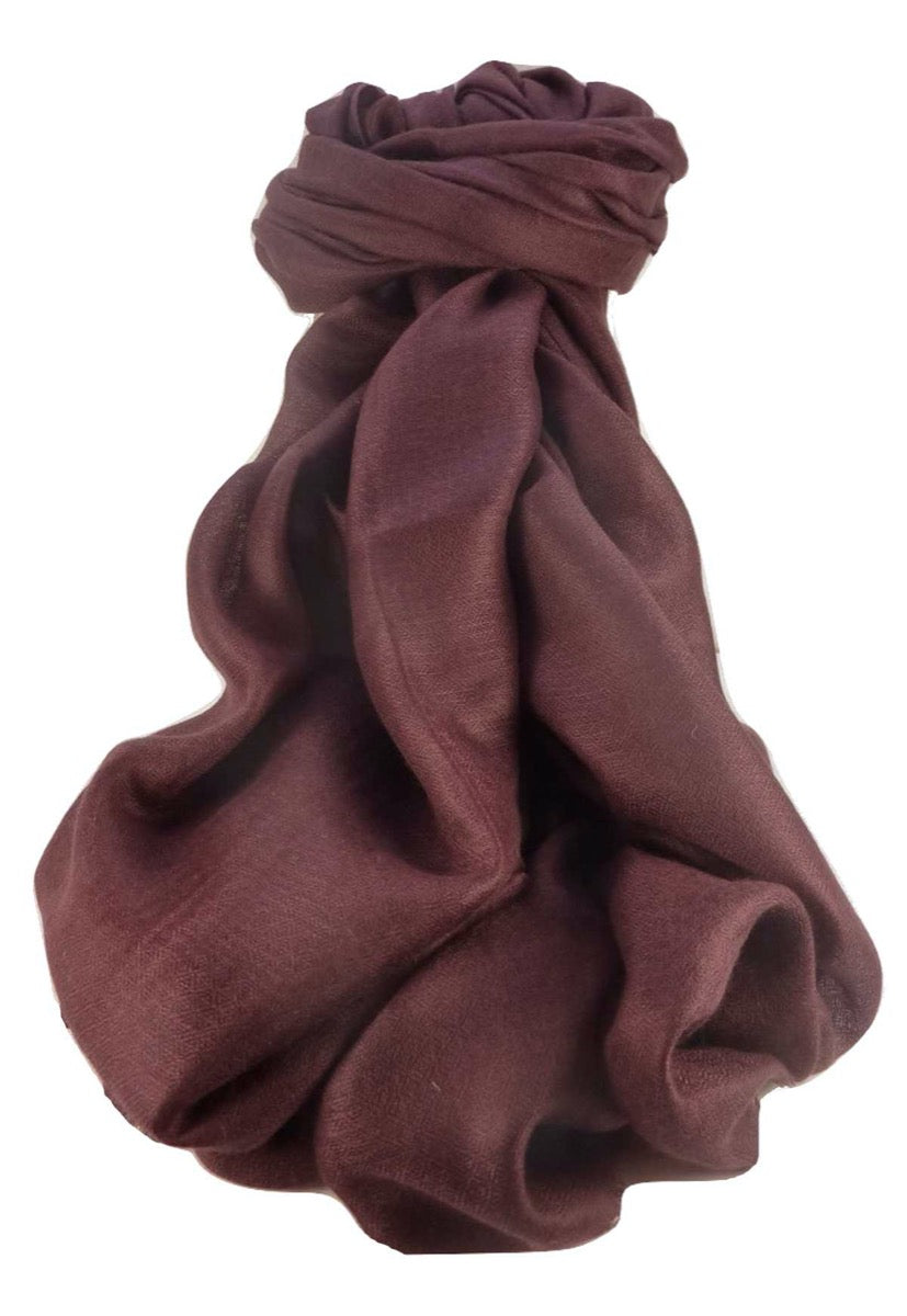 Pashtoosh Luxury Cashmere Shawl Mulberry by Pashmina & Silk