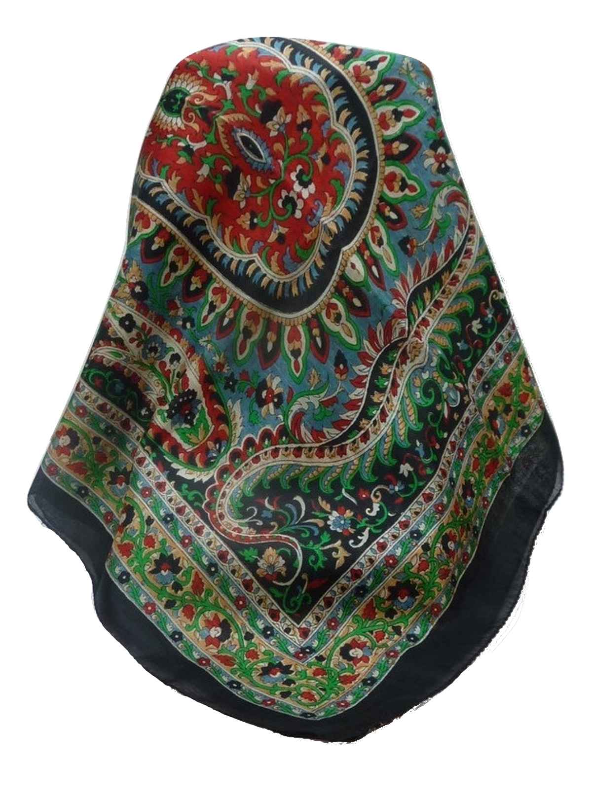 Tradizionale Sciarpa Longa di Seta Karita Black di Pashmina & Silk