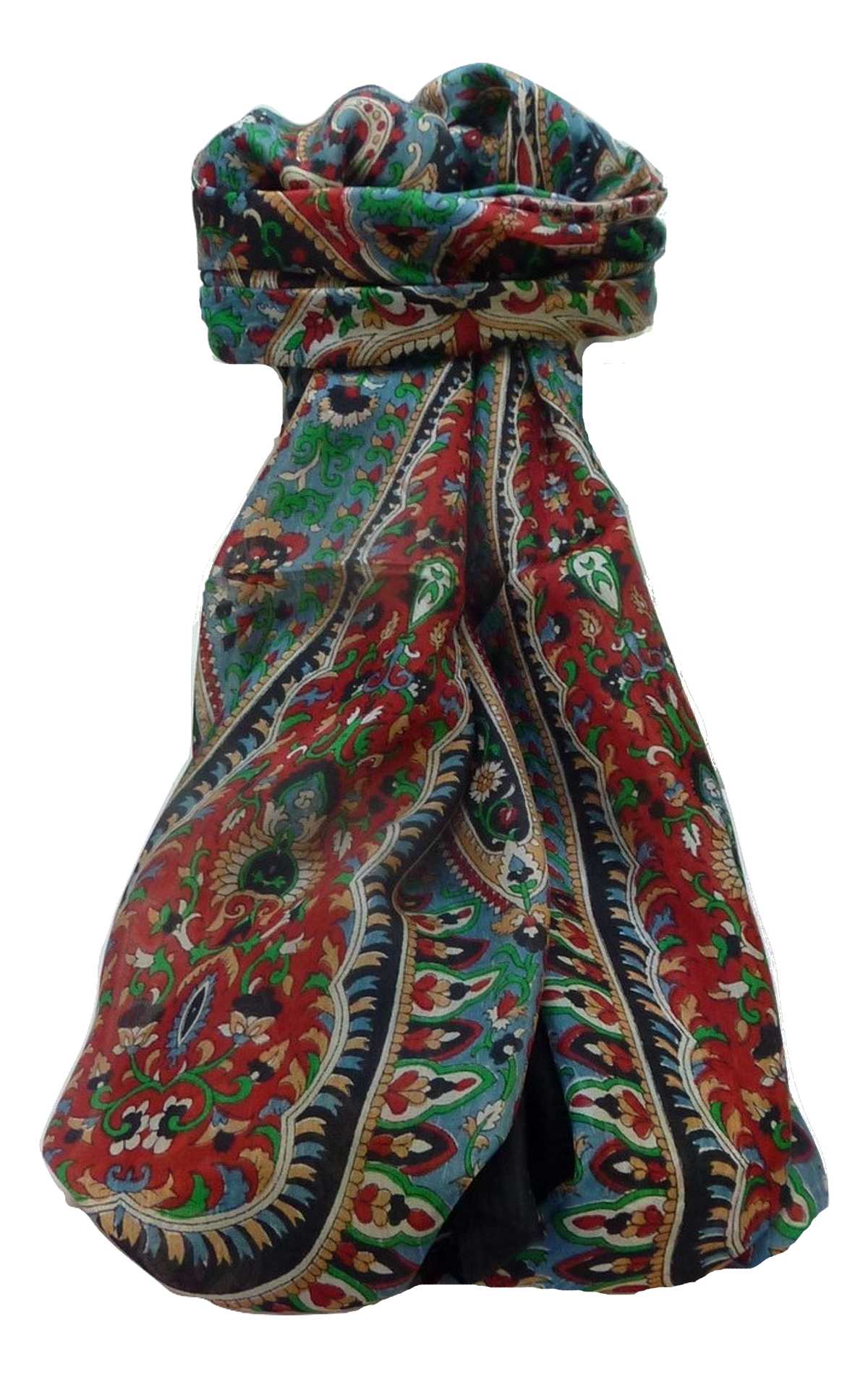 Tradizionale Sciarpa Longa di Seta Karita Black di Pashmina & Silk