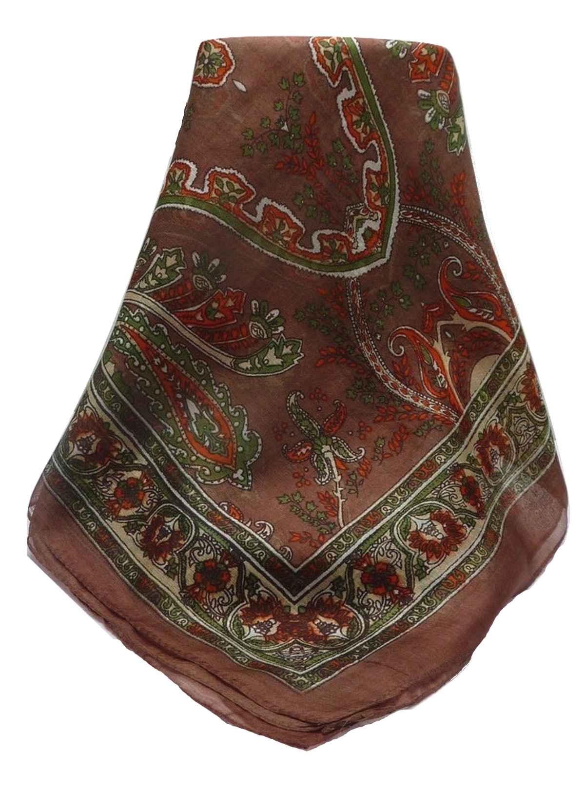 Mulberry Silk Traditional Long Scarf Nuzil Chocolate by Pashmina & Silk