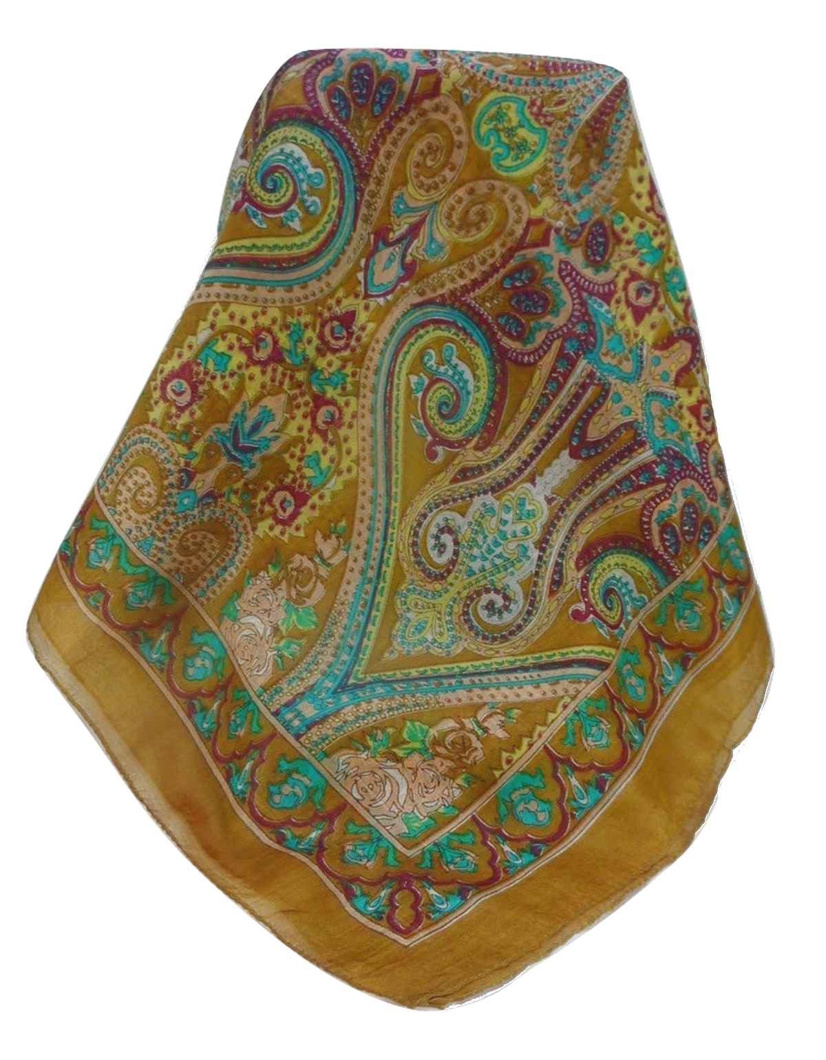 Mulberry Silk Traditional Long Scarf Monali Chestnut by Pashmina & Silk