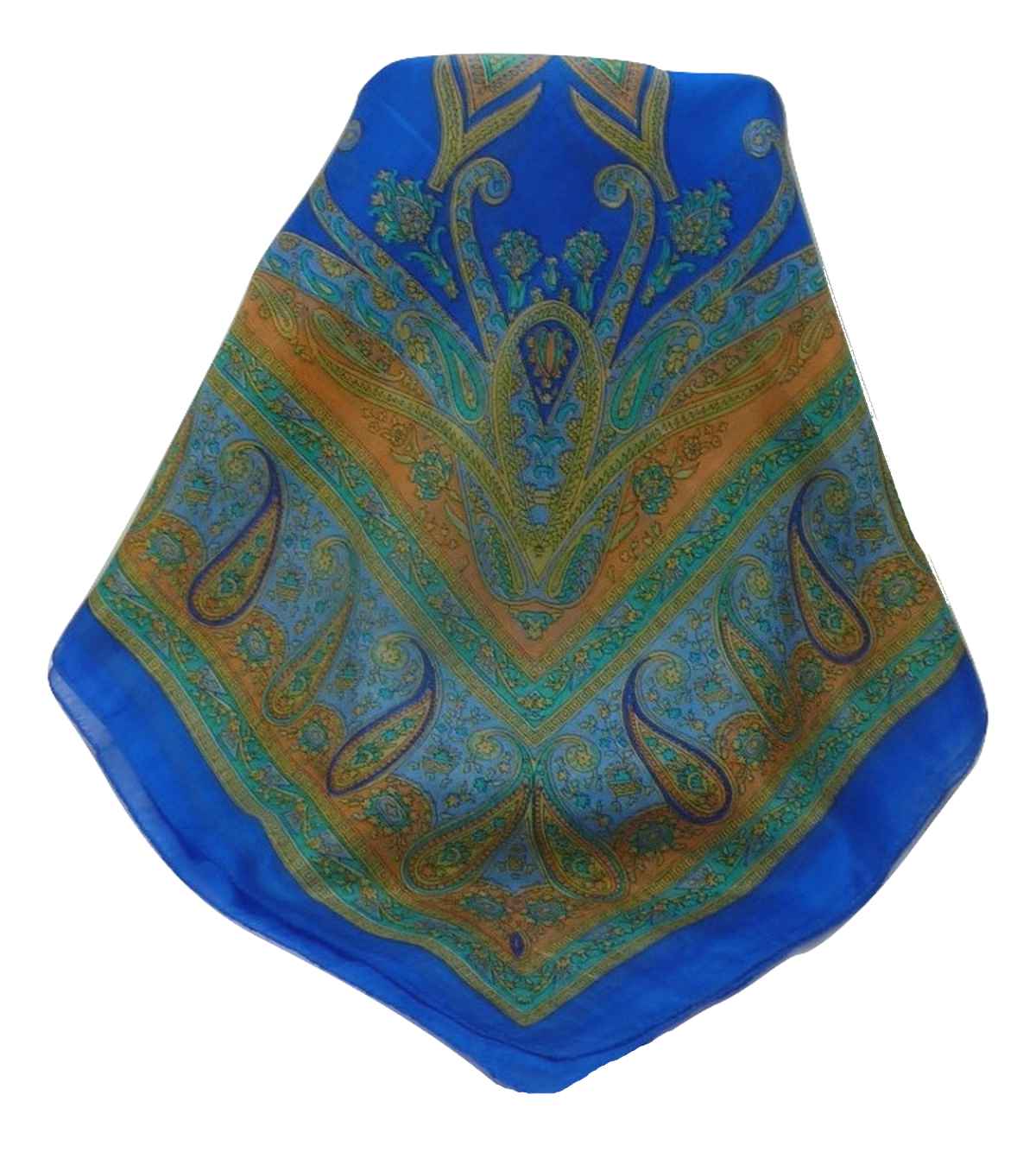 Echarpe Traditional Soie de Mûrier Yana Blue de Pashmina & Silk 