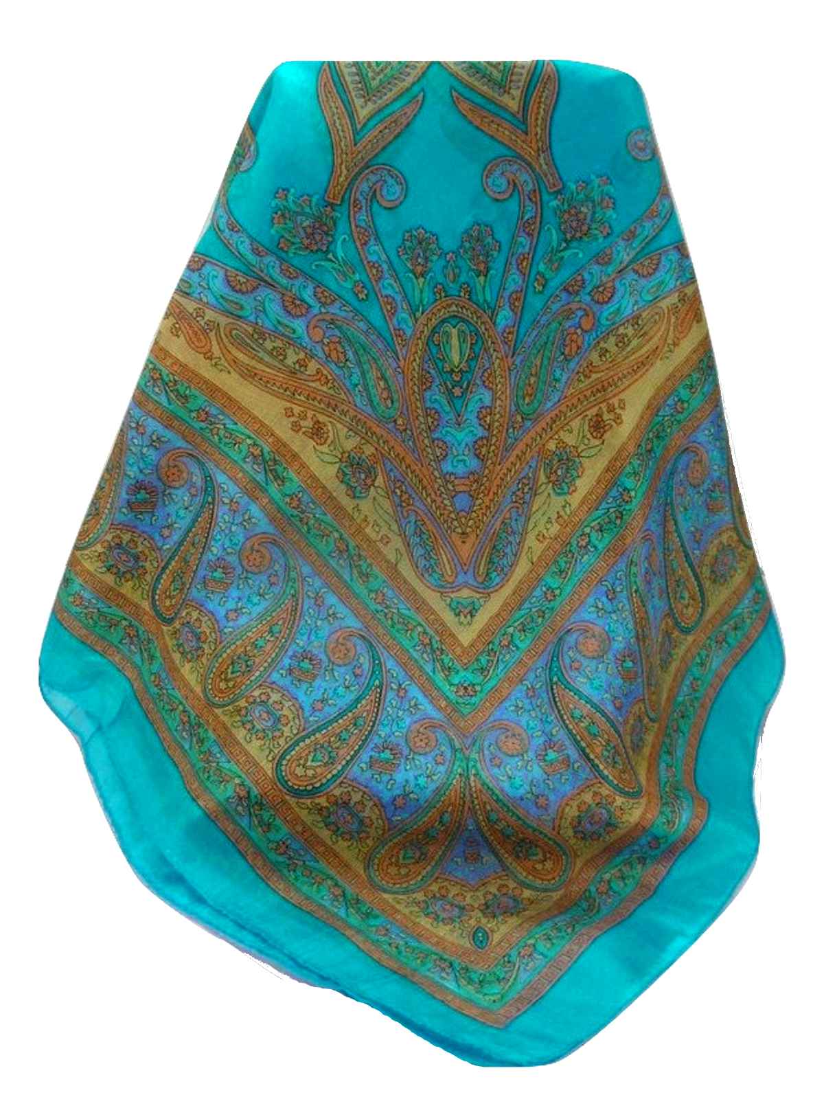 Echarpe Traditional Soie de Mûrier Yana Aqua de Pashmina & Silk 