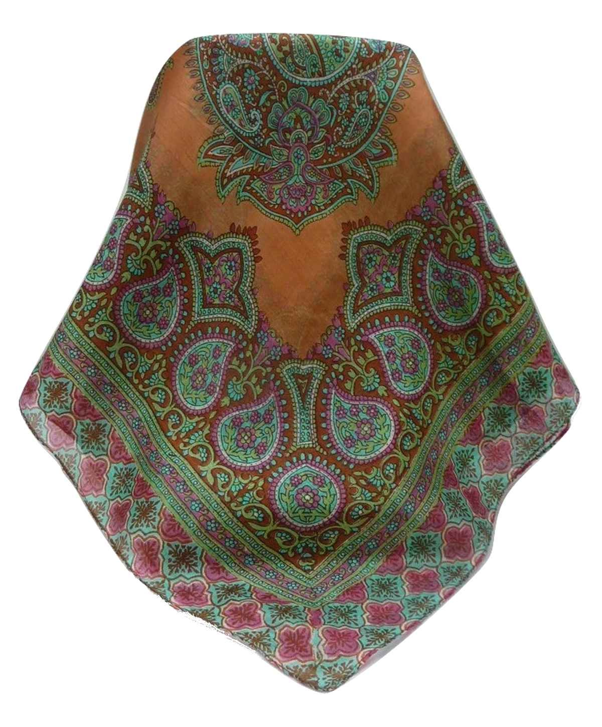Mulberry Silk Traditional Square Scarf Obi Blush by Pashmina & Silk