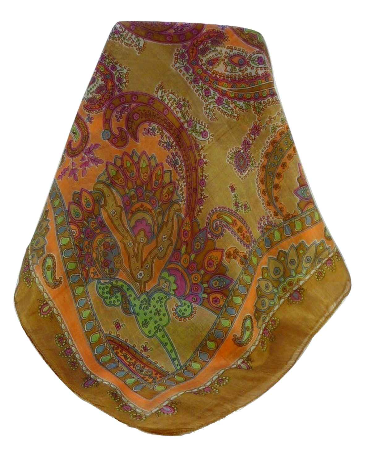 Mulberry Silk Traditional Long Scarf Shipra Chestnut by Pashmina & Silk