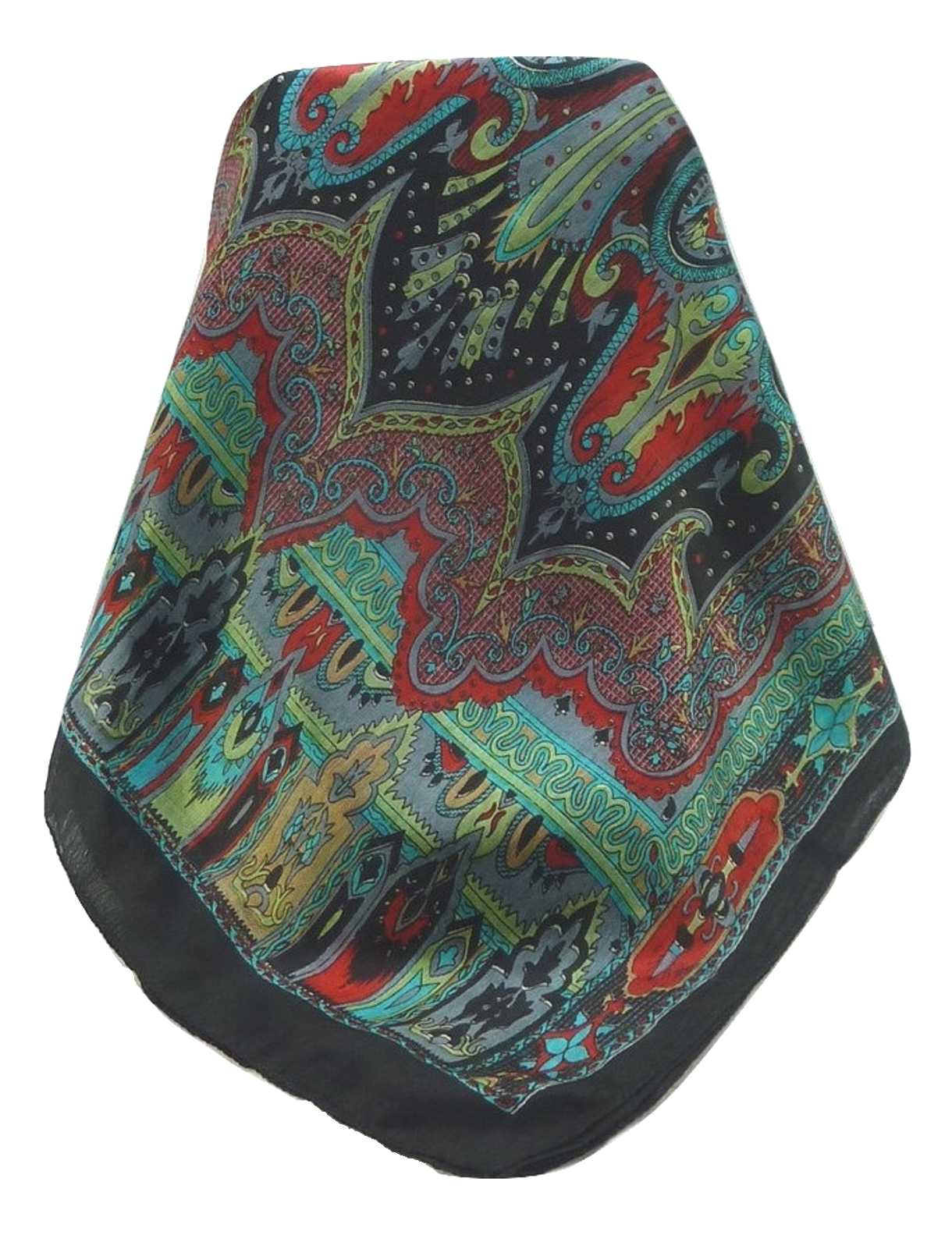 Tradizionale Sciarpa Longa di Seta Chadar Black di Pashmina & Silk