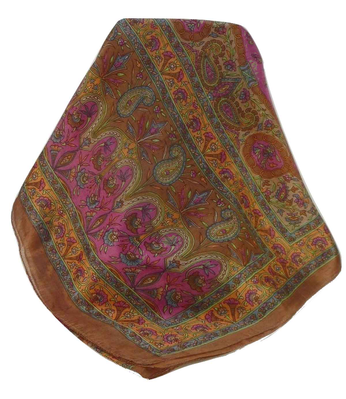 Tradizionale Sciarpa Longa di Seta Sarayu Copper di Pashmina & Silk