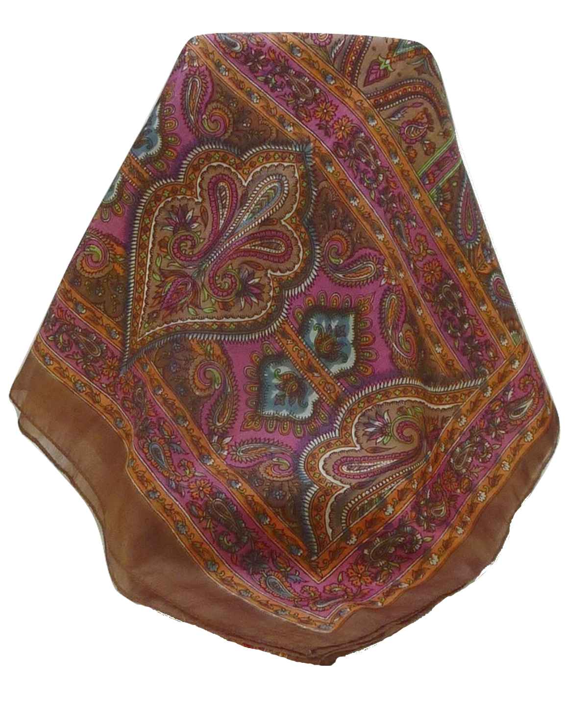 Mulberry Silk Traditional Long Scarf Daman Chestnut by Pashmina & Silk