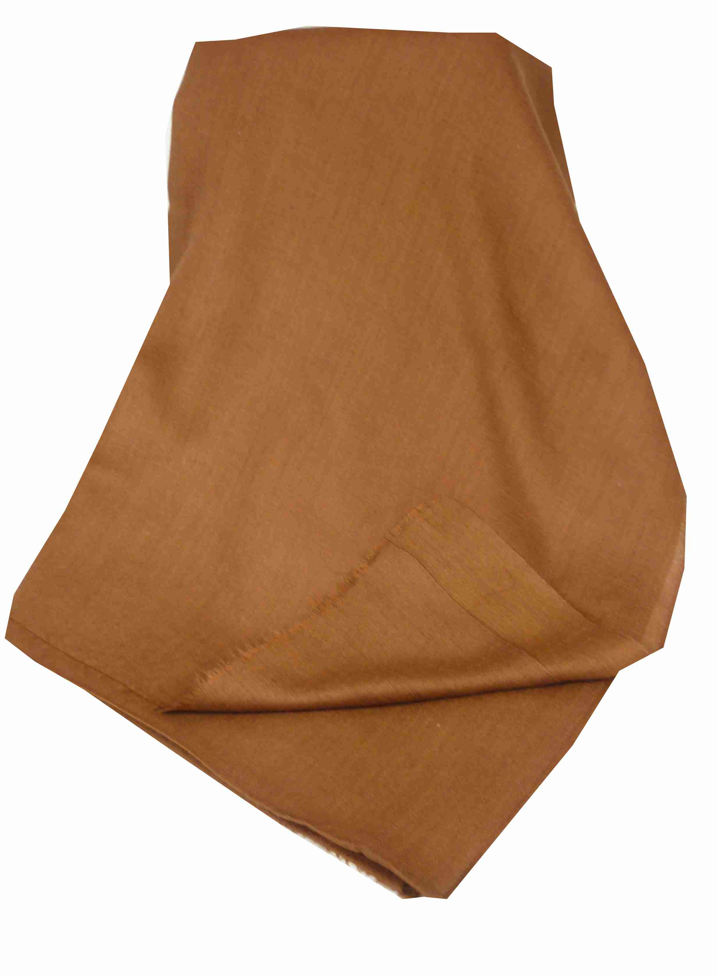 Fine Cashmere Stole Karakoram Birds-Eye Weave Sienna by Pashmina & Silk