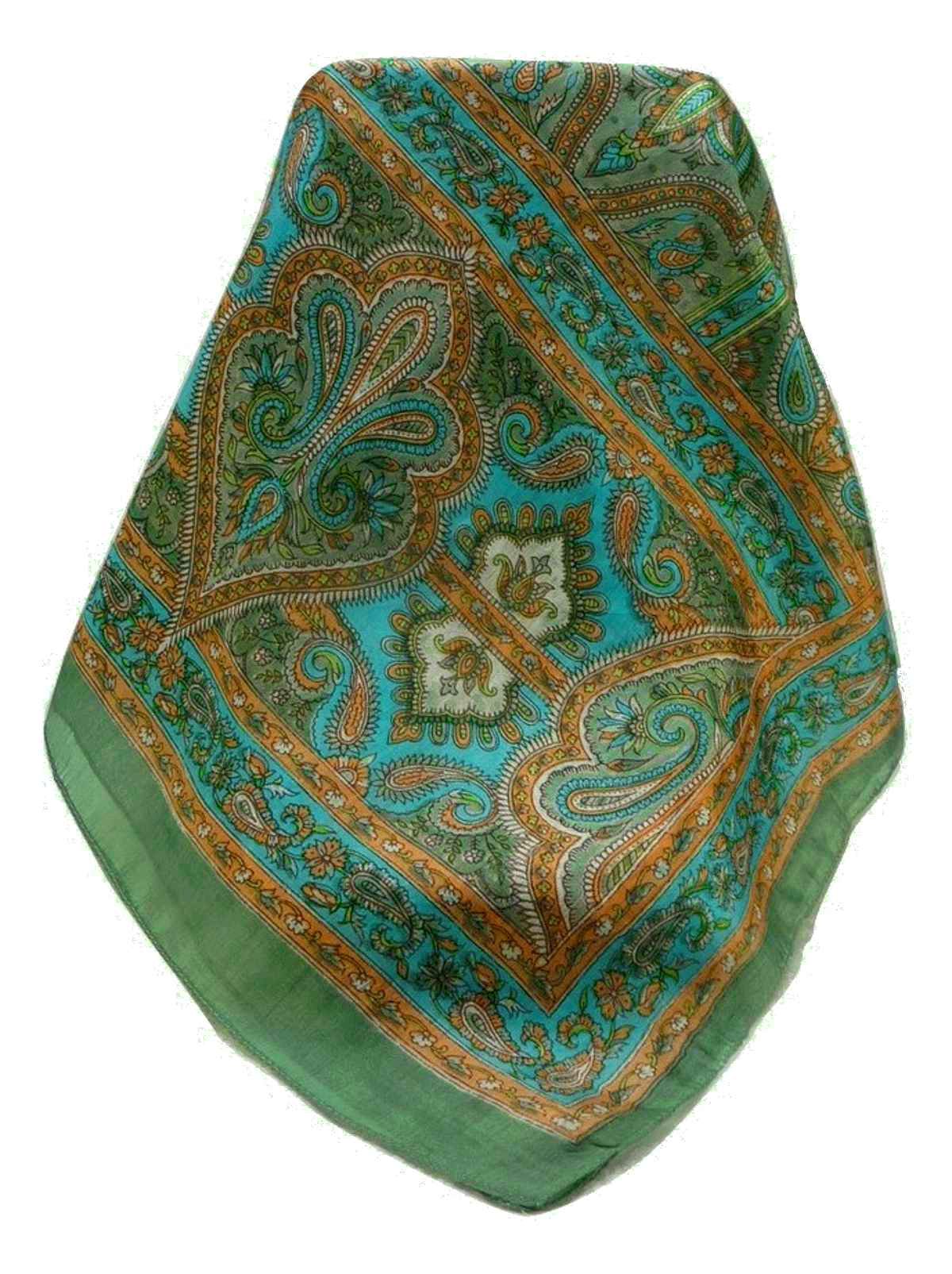 Mulberry Silk Traditional Long Scarf Daman Sage by Pashmina & Silk
