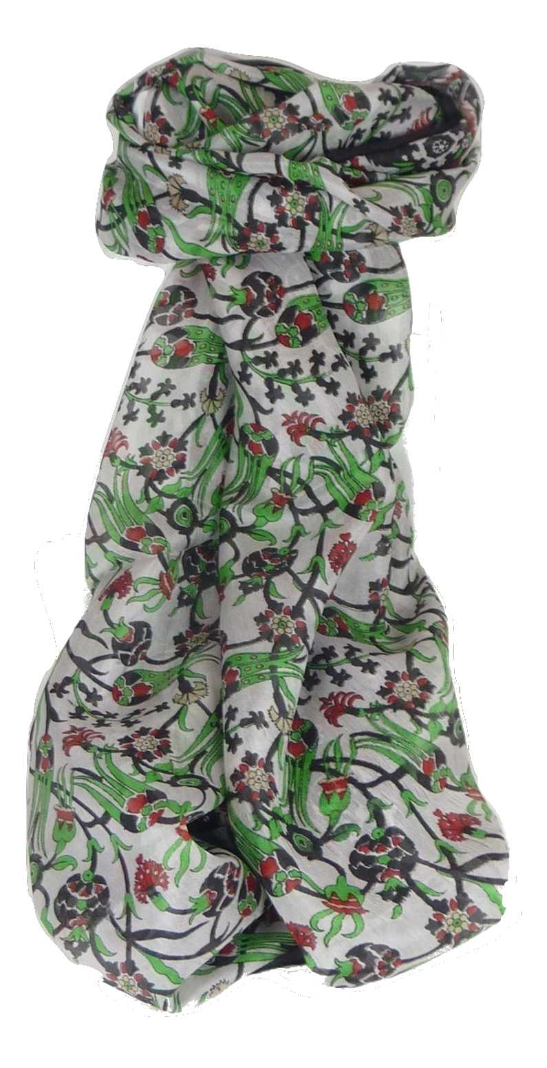 Sciarpa Lunga Contemporary Seta di Gelso Mantri Black da Pashmina & Silk