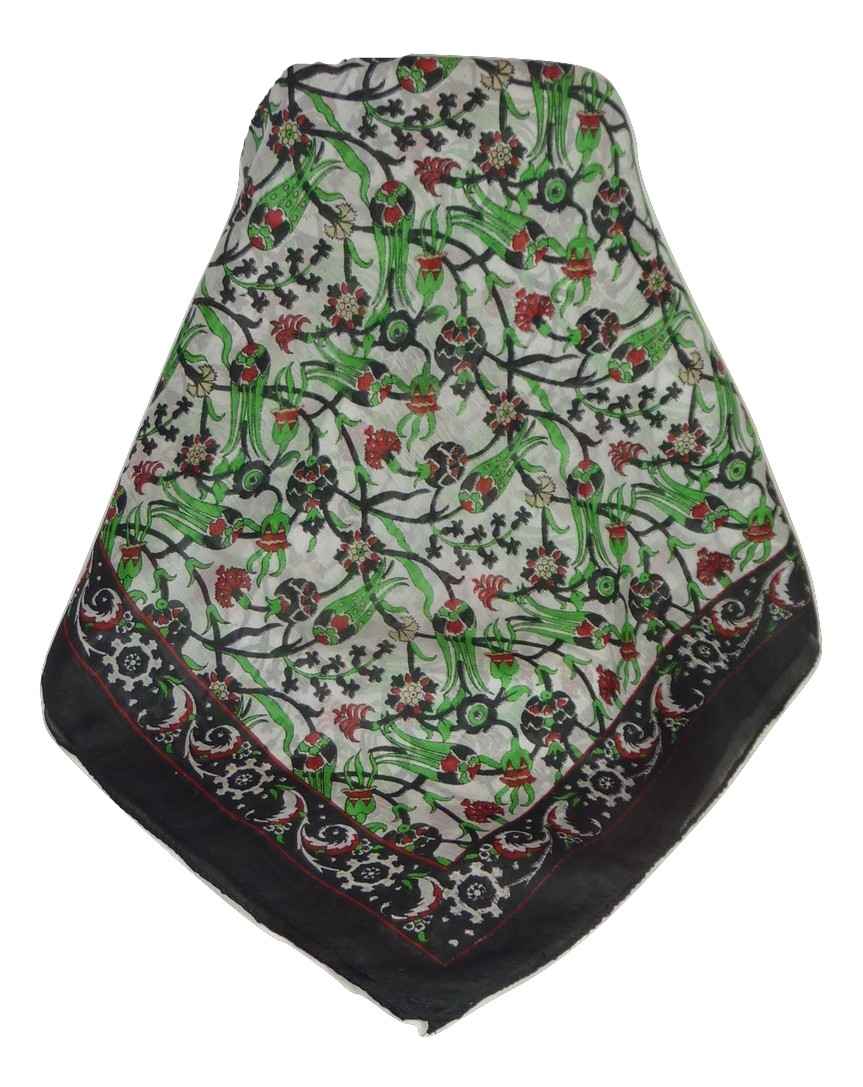 Sciarpa Lunga Contemporary Seta di Gelso Mantri Black da Pashmina & Silk