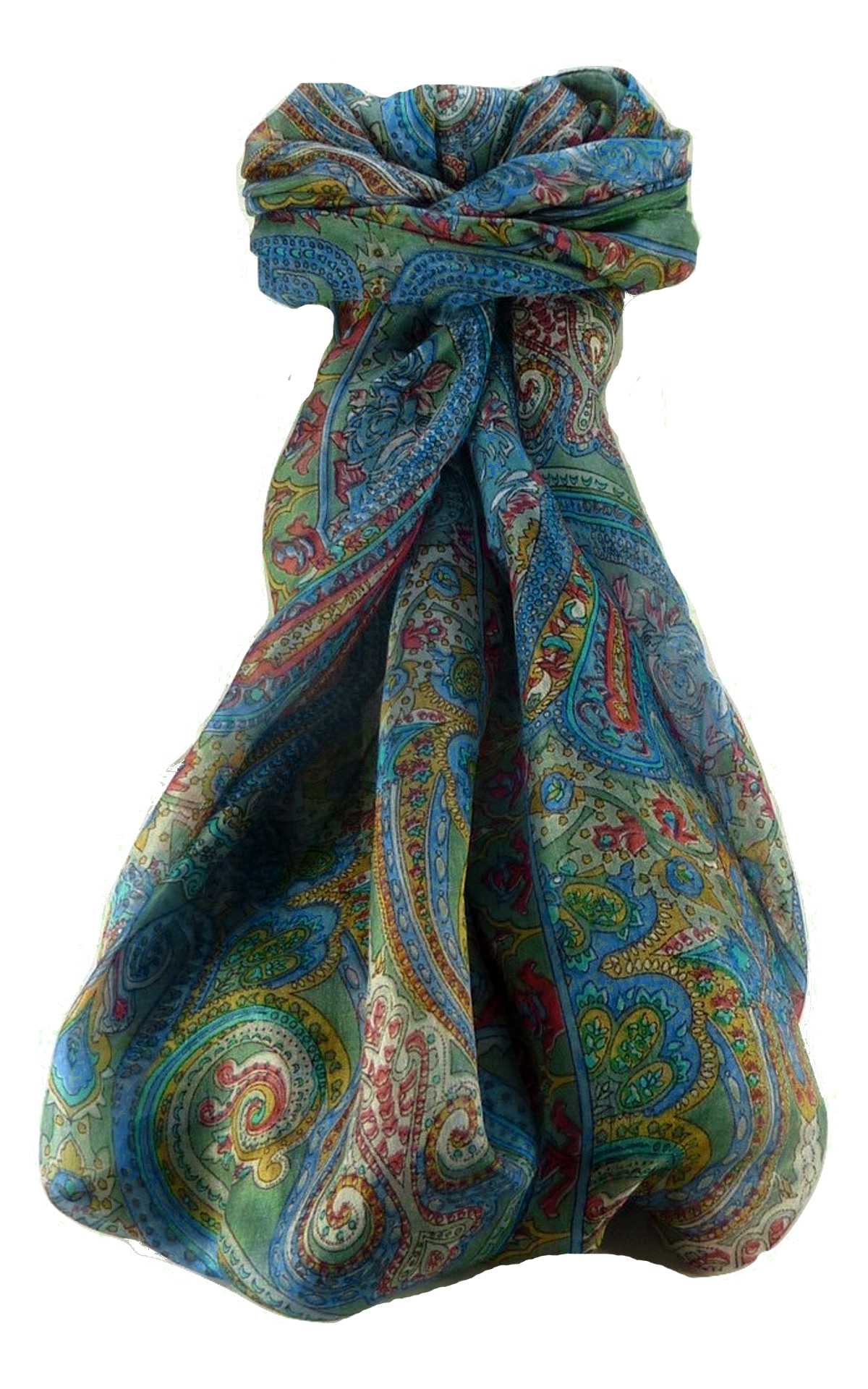 Foulard Traditional Soie de Mûrier Godavary Charcoal de Pashmina & Silk 