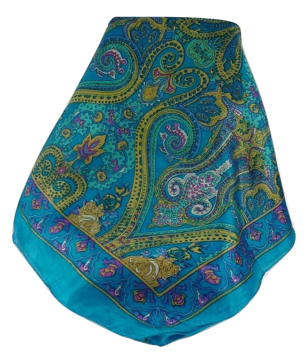 Foulard Traditional Soie de Mûrier Godavary Aqua de Pashmina & Silk 