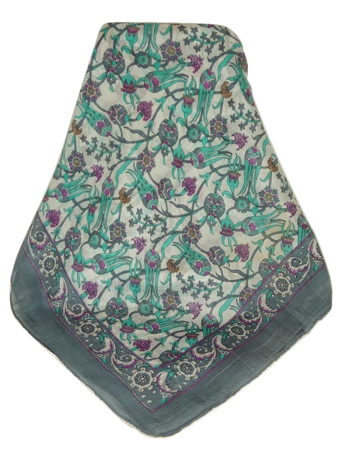 Sciarpa Lunga Contemporary Seta di Gelso Mantri Charcoal da Pashmina & Silk