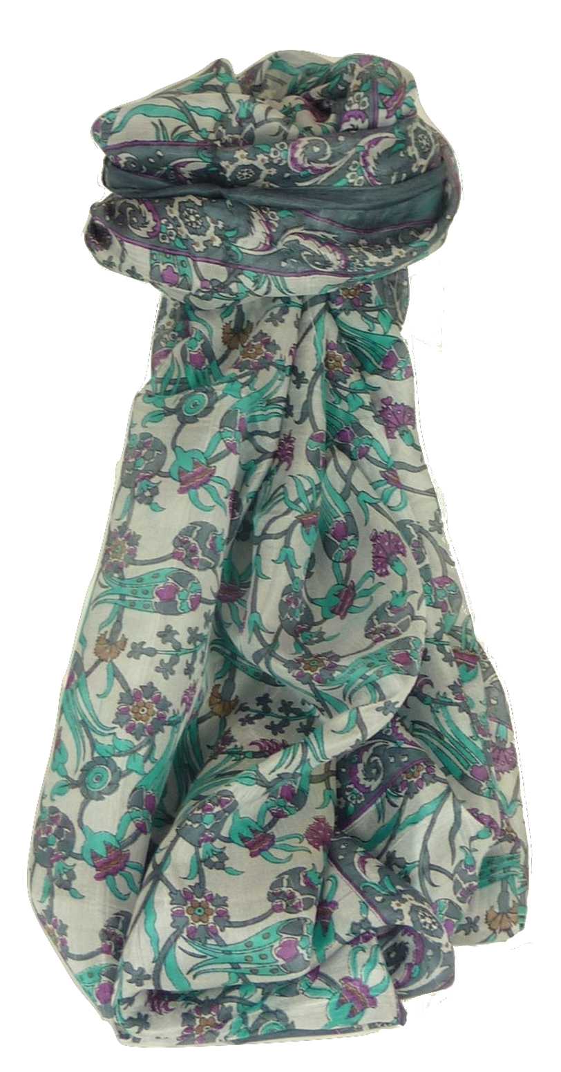 Sciarpa Lunga Contemporary Seta di Gelso Mantri Charcoal da Pashmina & Silk