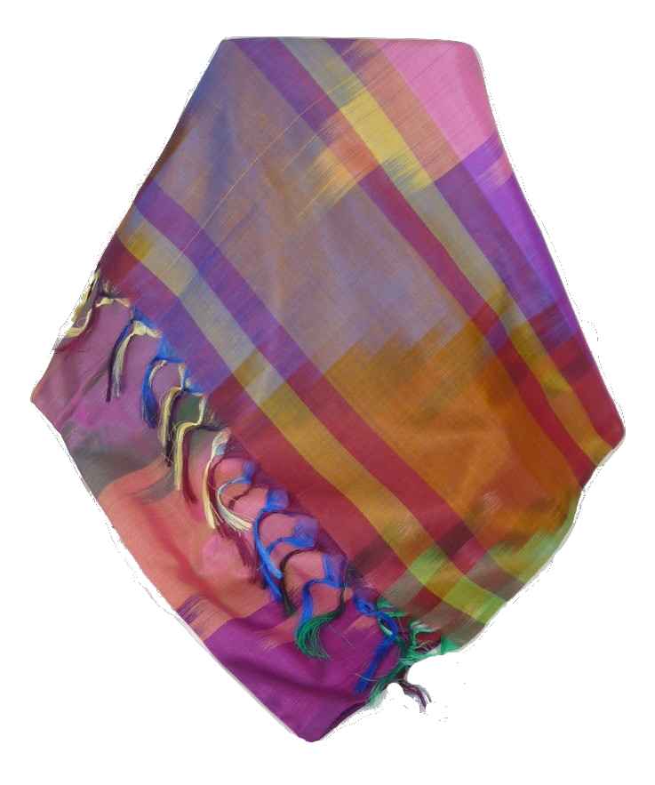 Varanasi Premium Silk Long Scarf 2609 GIFT BOX WRAPPED by Pashmina & Silk