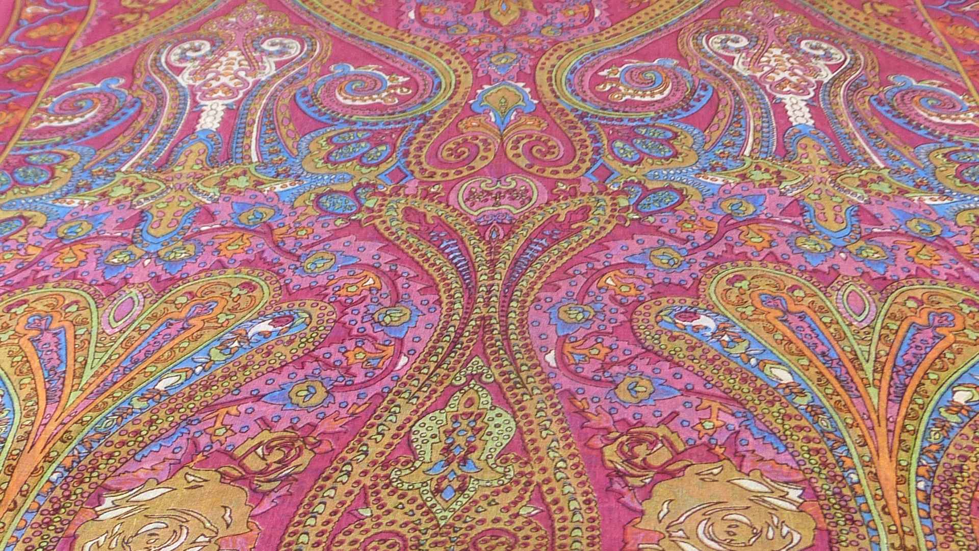 Foulard Traditional Soie de Mûrier Godavary Rose de Pashmina & Silk 