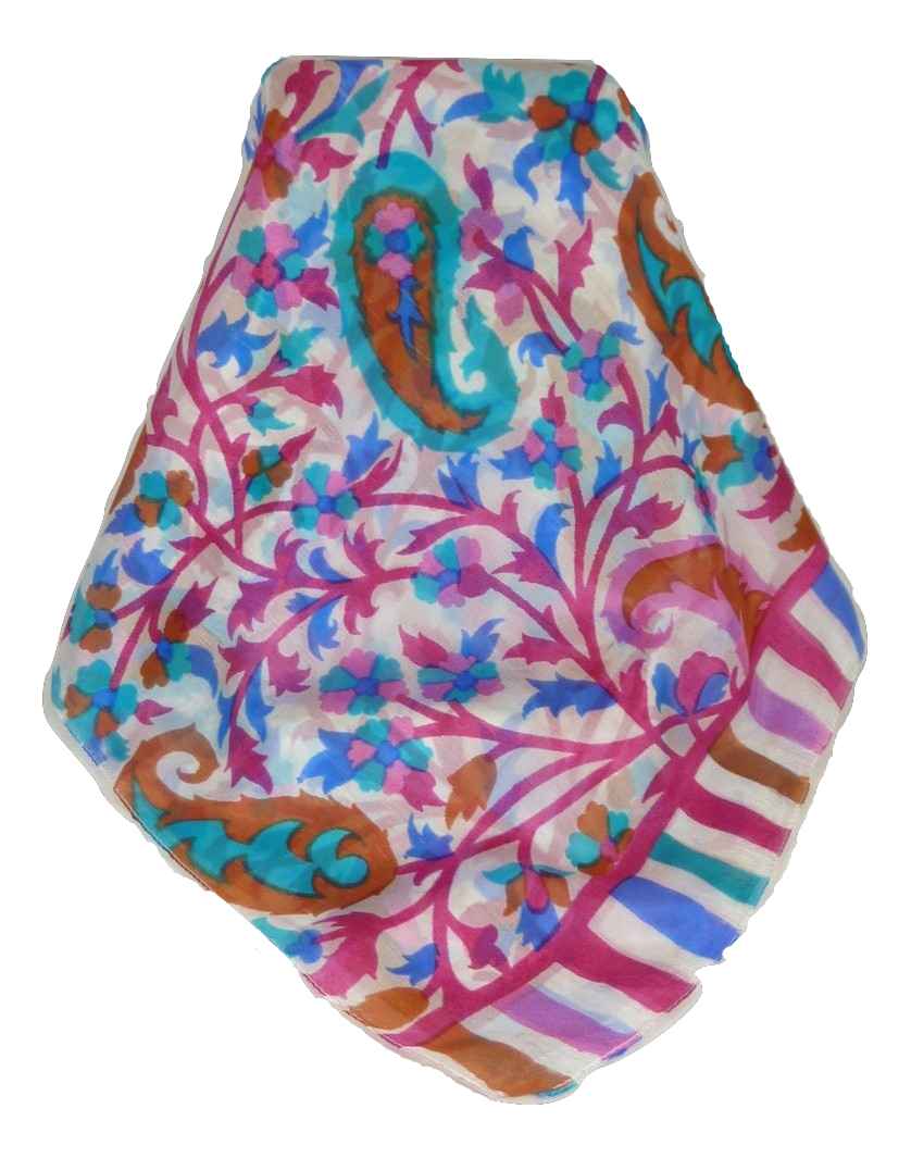 Mulberry Silk Contemporary Long Scarf Mooli Cerise by Pashmina & Silk