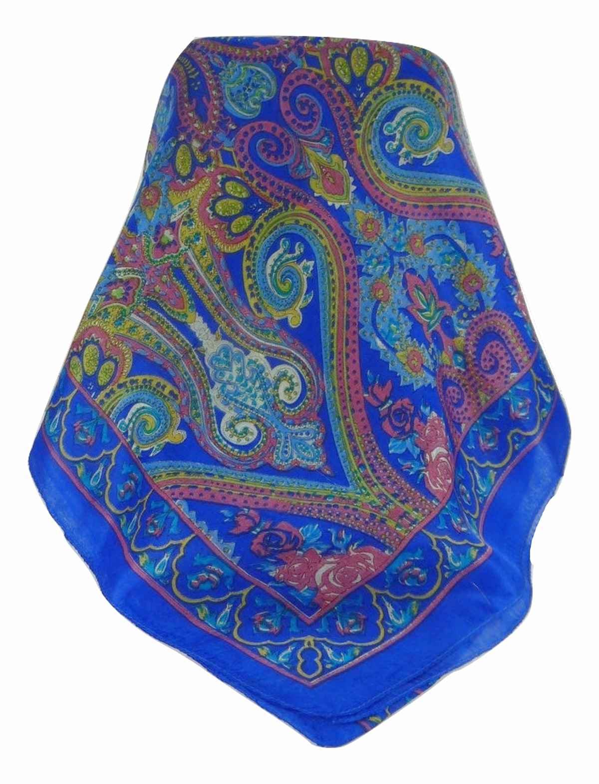 Foulard Traditional Soie de Mûrier Godavary Blue de Pashmina & Silk 