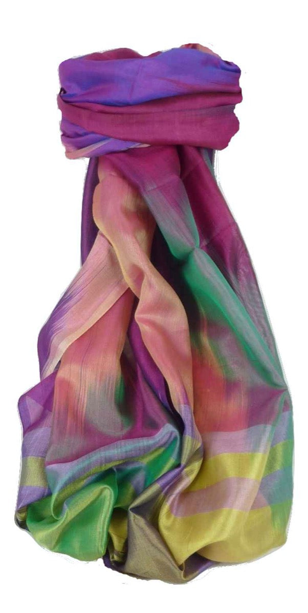 Varanasi Premium Silk Long Scarf 3279 GIFT BOX WRAPPED by Pashmina & Silk