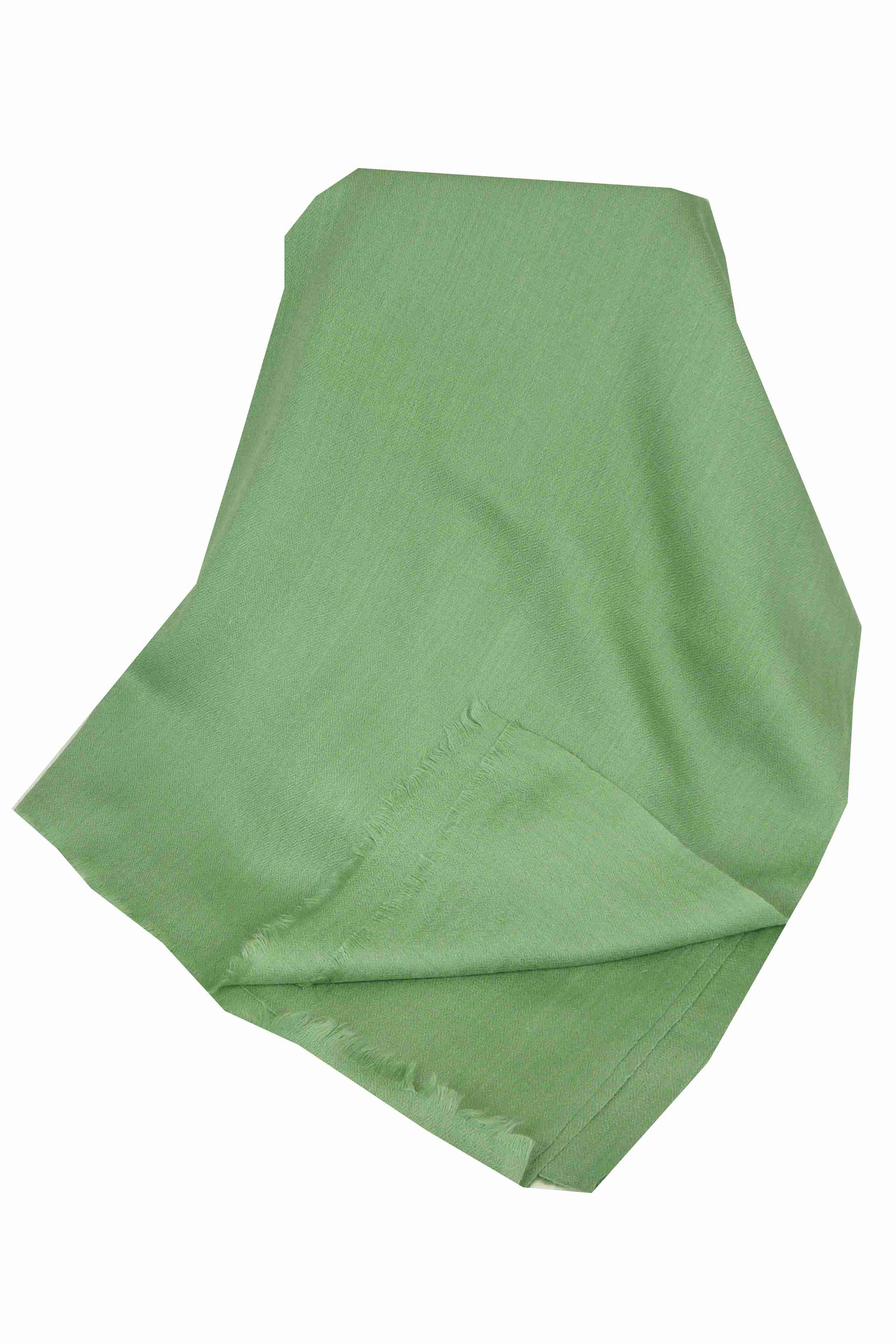 Cashmere Stola Fino Karakorum Birds Eye-Weave Moss di Pashmina & Silk