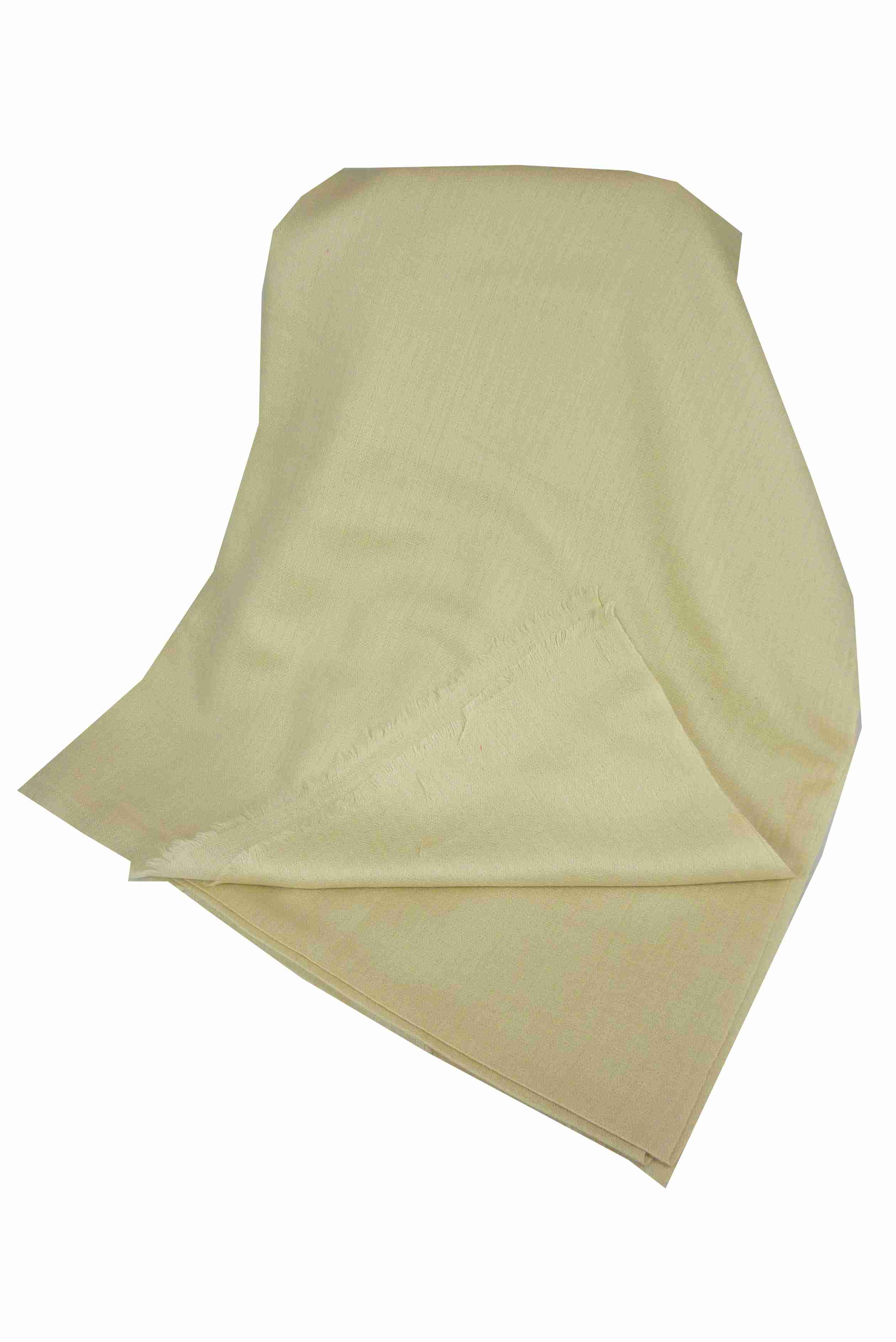 Cashmere Stola Fino Karakorum Birds Eye-Weave Ecru di Pashmina & Silk