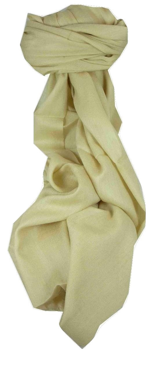 Cashmere Stola Fino Karakorum Birds Eye-Weave Ecru di Pashmina & Silk