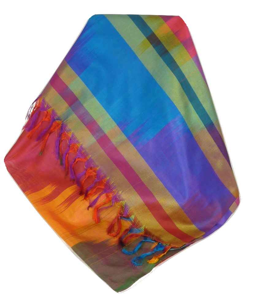 Varanasi Premium Silk Long Scarf 3569 GIFT BOX WRAPPED by Pashmina & Silk