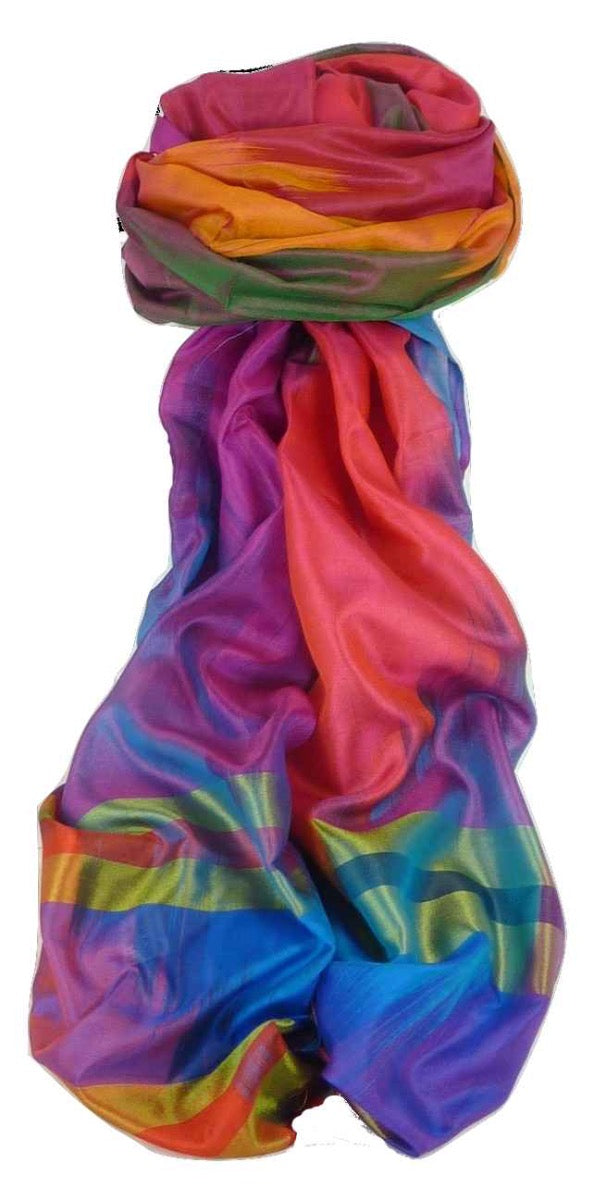 Varanasi Premium Silk Long Scarf 3569 GIFT BOX WRAPPED by Pashmina & Silk