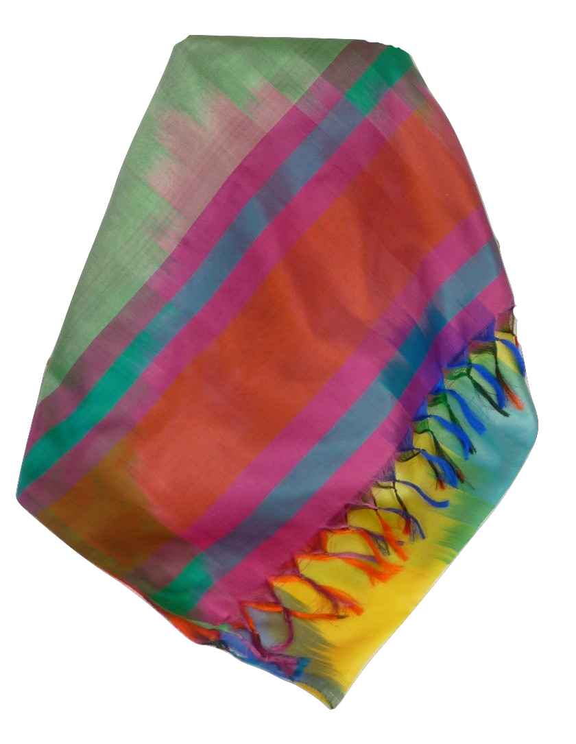 Varanasi Premium Silk Long Scarf 3729 GIFT BOX WRAPPED by Pashmina & Silk