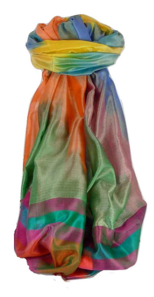 Varanasi Ekal Sciarpa di Seta Heritage Tiwari 3 da Pashmina & Silk