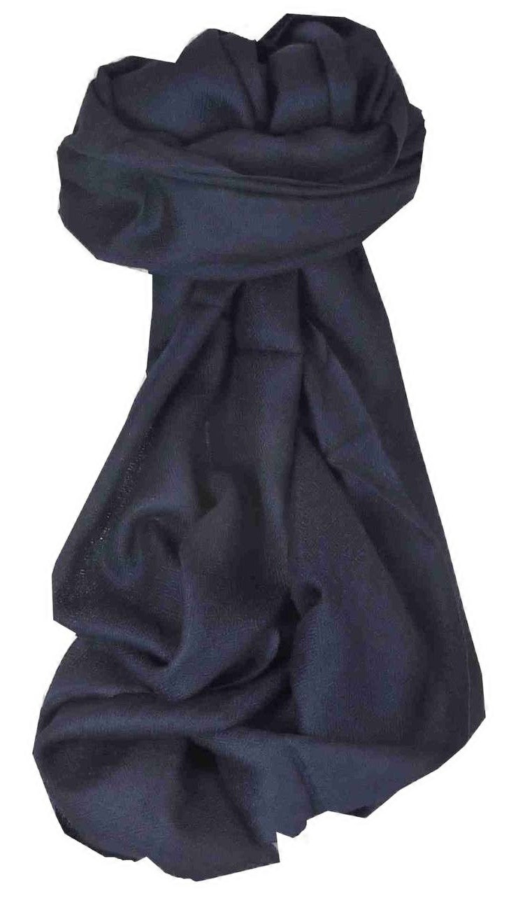 Cashmere Stola Fino Karakorum Birds Eye-Weave Dark Blue di Pashmina & Silk