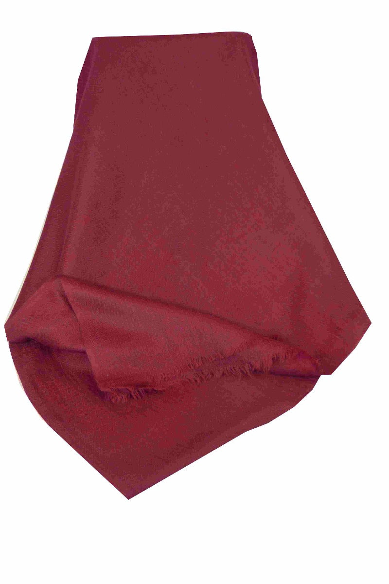 Cashmere Sciarpa Fino Karakorum Birds Eye-Weave WINE 