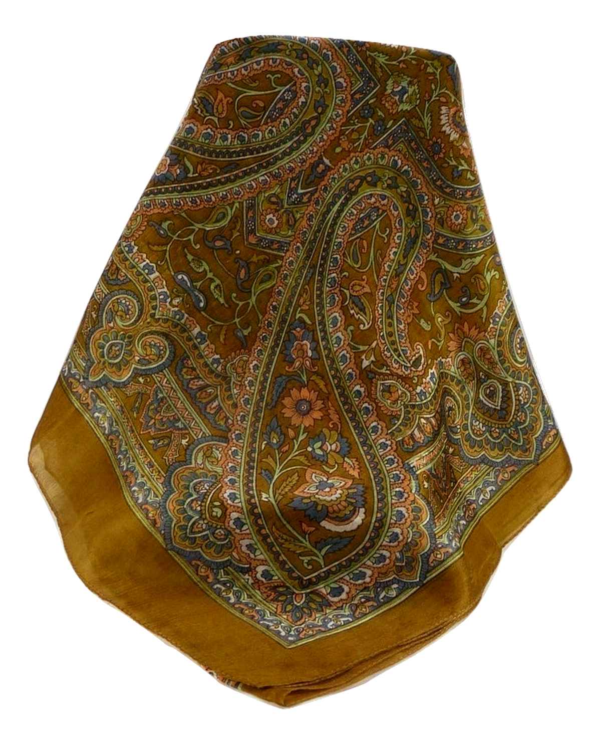 Tradizionale Sciarpa Longa di Seta Kareng Chestnut di Pashmina & Silk