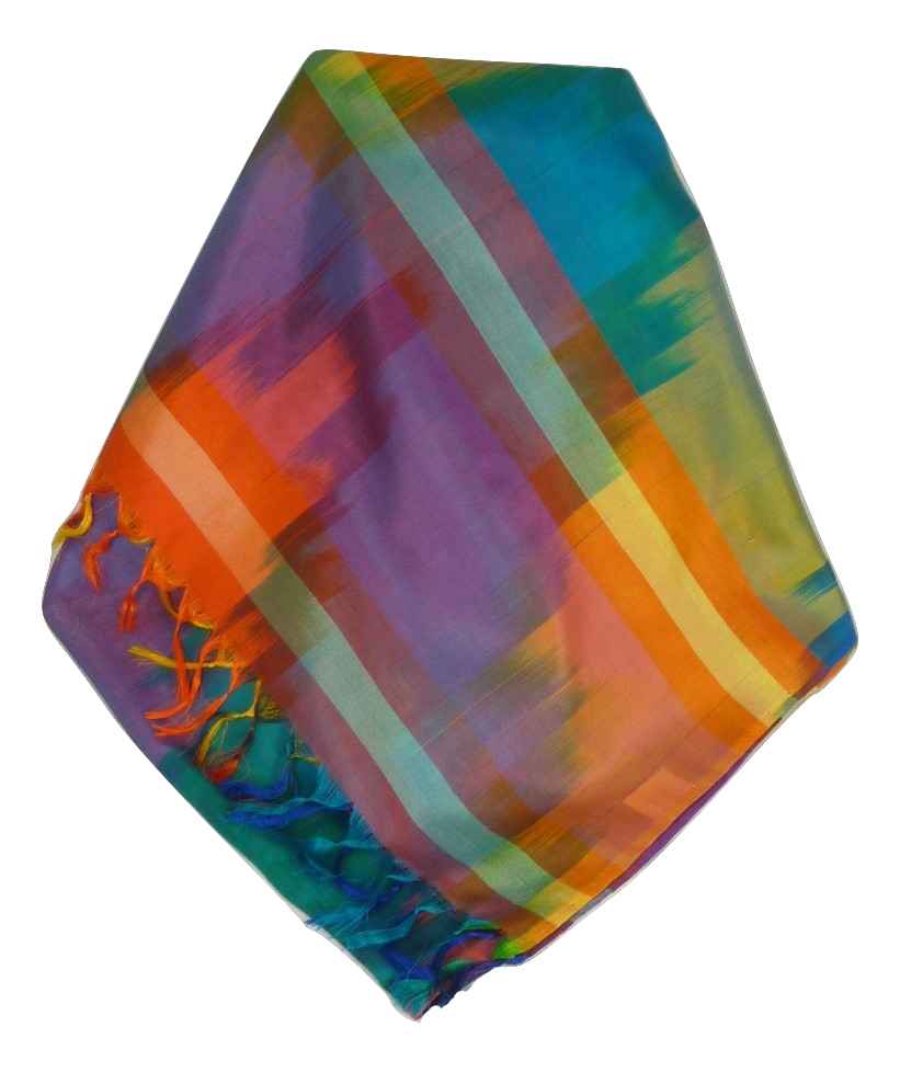 Varanasi Premium Silk Long Scarf 4009 GIFT BOX WRAPPED by Pashmina & Silk