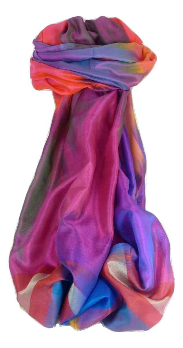 Varanasi Premium Silk Long Scarf 4269 GIFT BOX WRAPPED by Pashmina & Silk