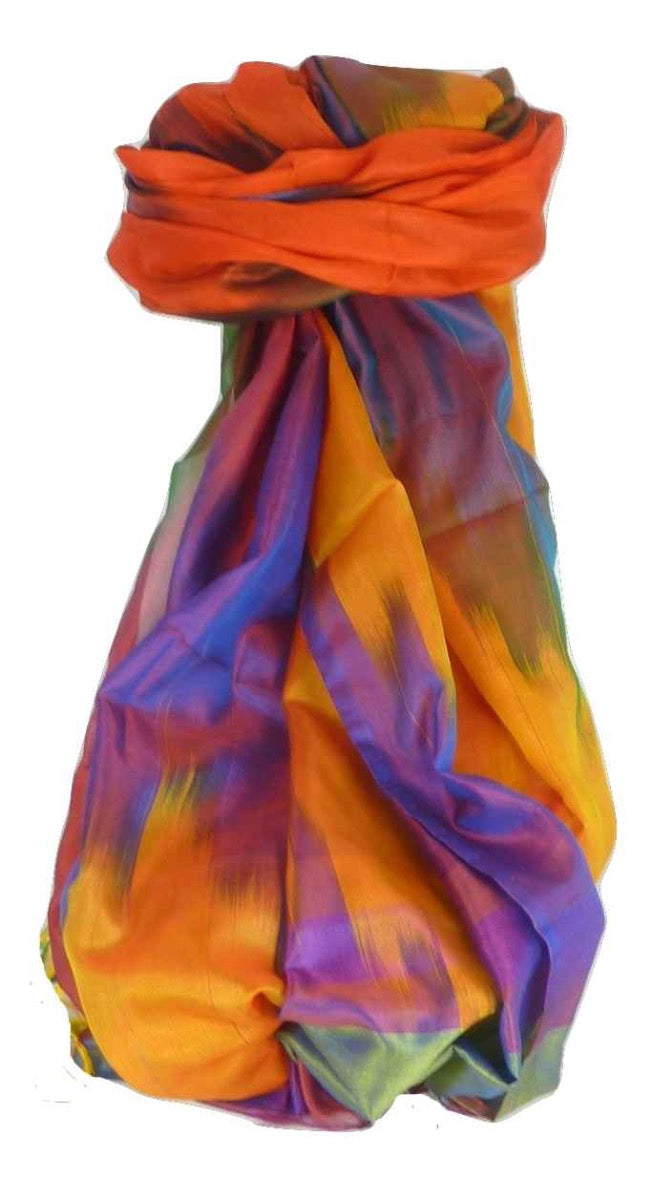 Varanasi Premium Silk Long Scarf 4399 GIFT BOX WRAPPED by Pashmina & Silk