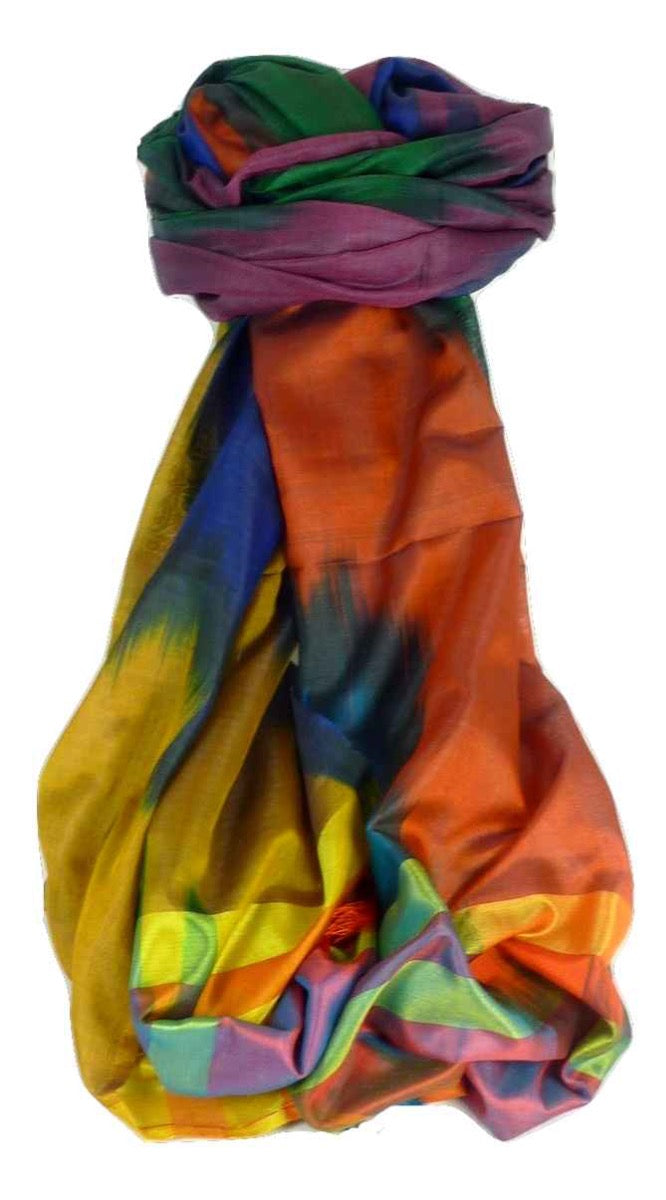 Varanasi Premium Silk Long Scarf 4429 GIFT BOX WRAPPED by Pashmina & Silk