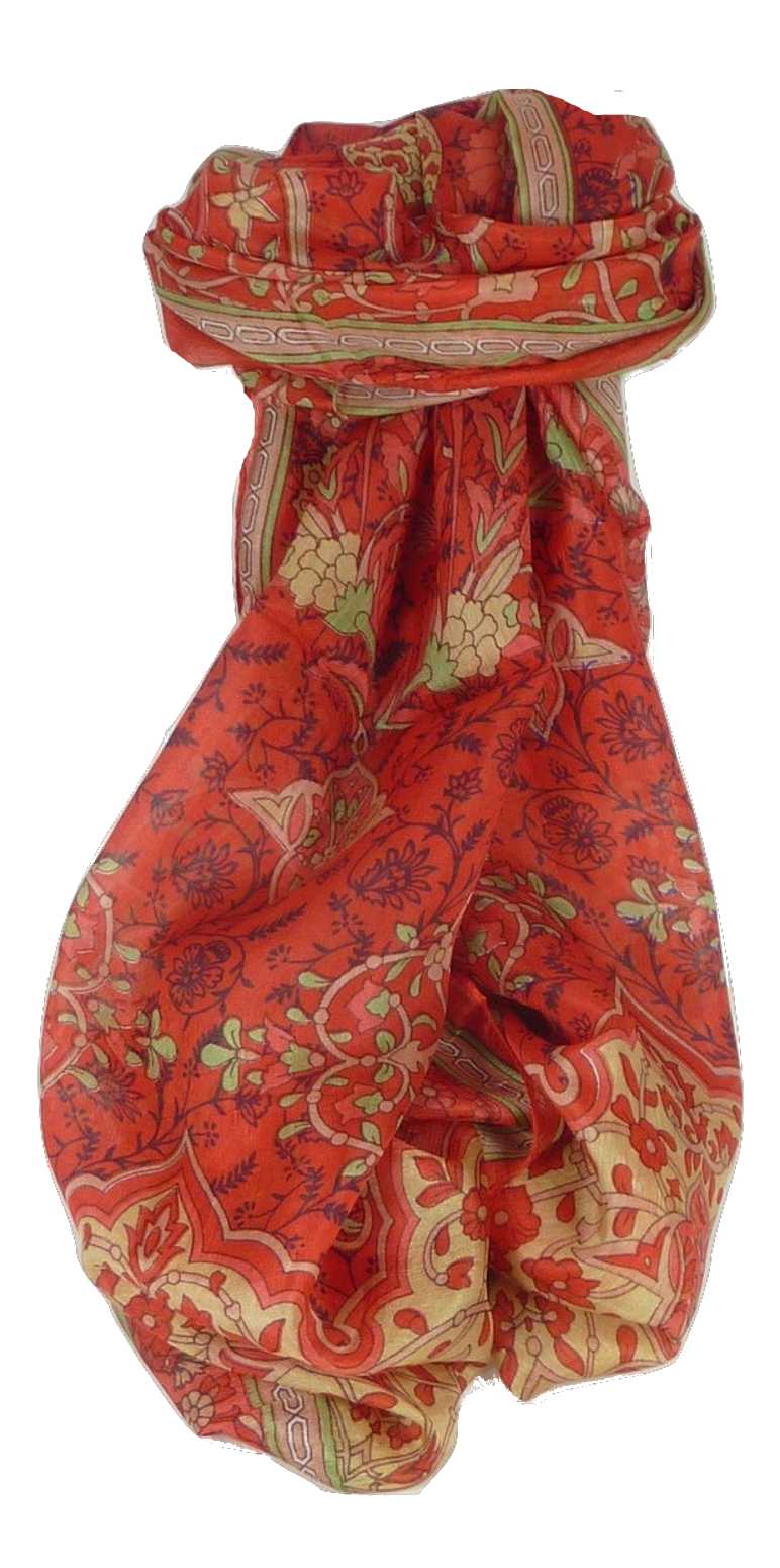 Sciarpa Lunga Contemporary Seta di Gelso Mina Scarlet da Pashmina & Silk