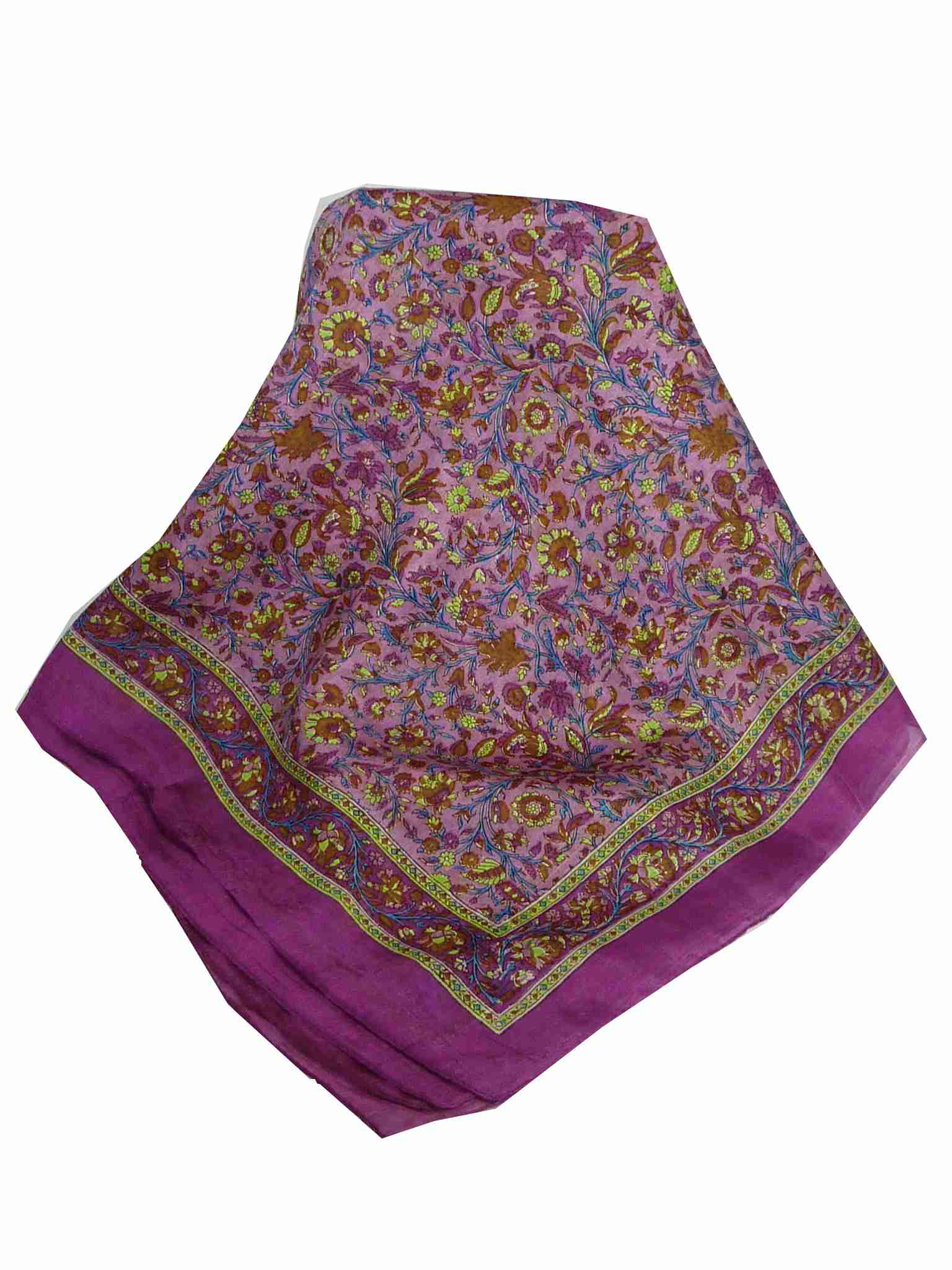 Echarpe Traditional Soie de Mûrier Affya Violet de Pashmina & Silk 