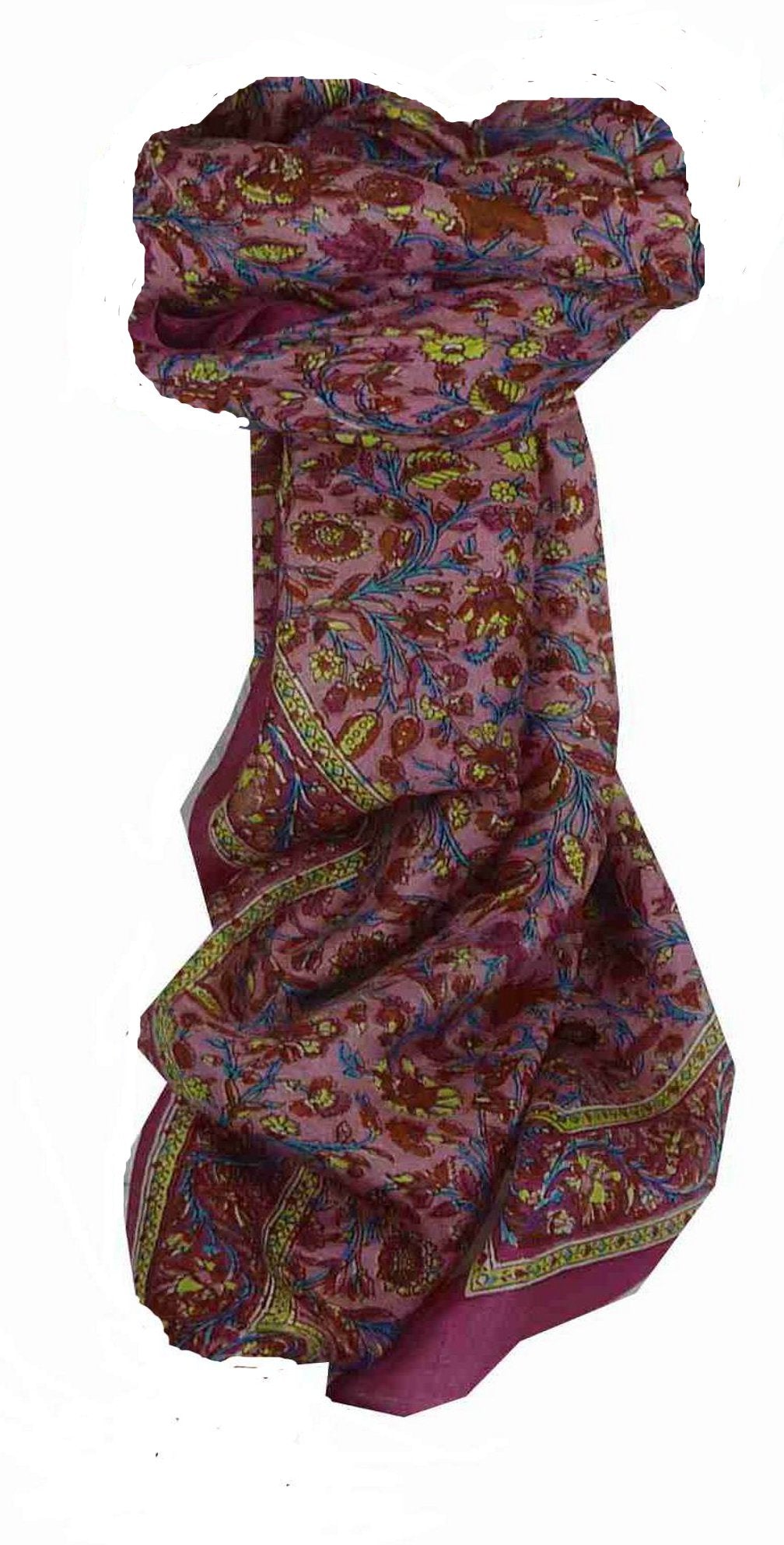 Echarpe Traditional Soie de Mûrier Affya Violet de Pashmina & Silk 