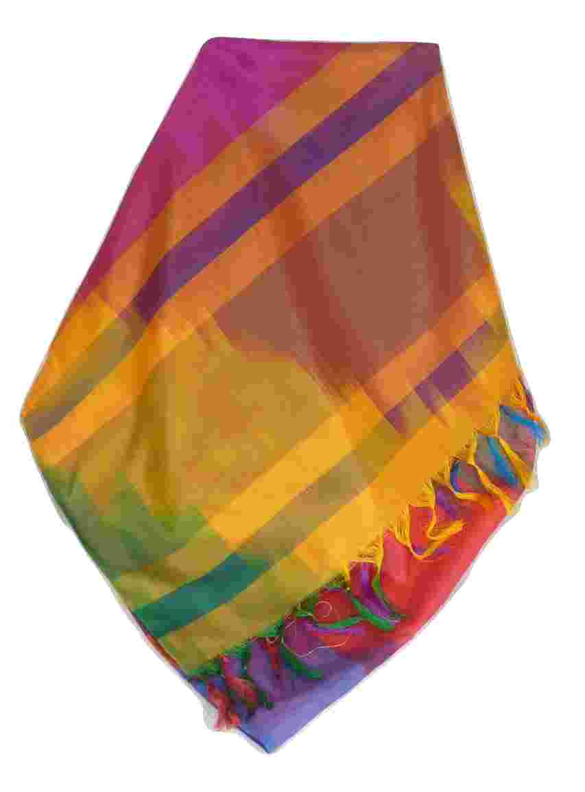 Varanasi Premium Silk Long Scarf 8679 GIFT BOX WRAPPED by Pashmina & Silk