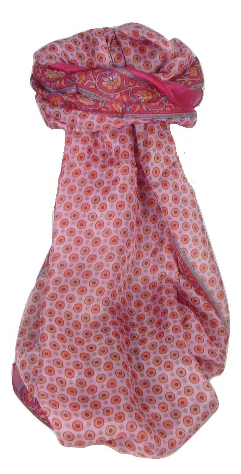 Mulberry Silk Contemporary Long Scarf Wazir Cerise by Pashmina & Silk