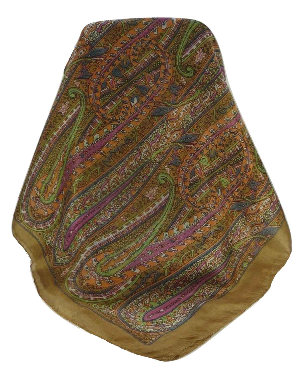 Foulard Traditional Soie de Mûrier Gosthani Chestnut de Pashmina & Silk 