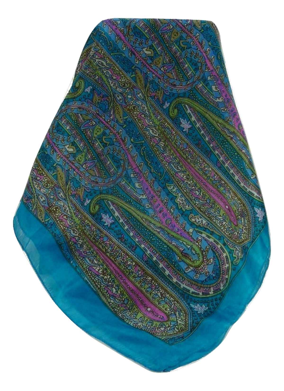 Foulard Traditional Soie de Mûrier Gosthani Aqua de Pashmina & Silk 