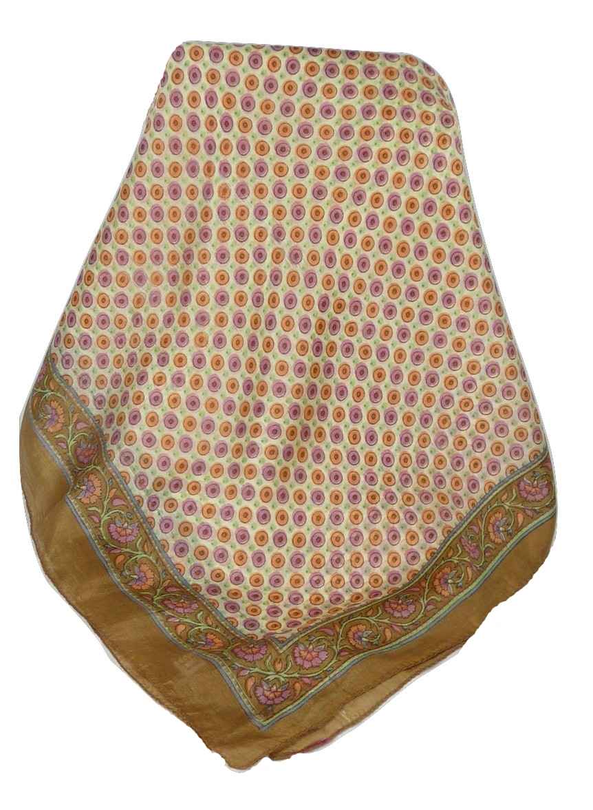 Mulberry Silk Contemporary Long Scarf Wazir Chestnut by Pashmina & Silk