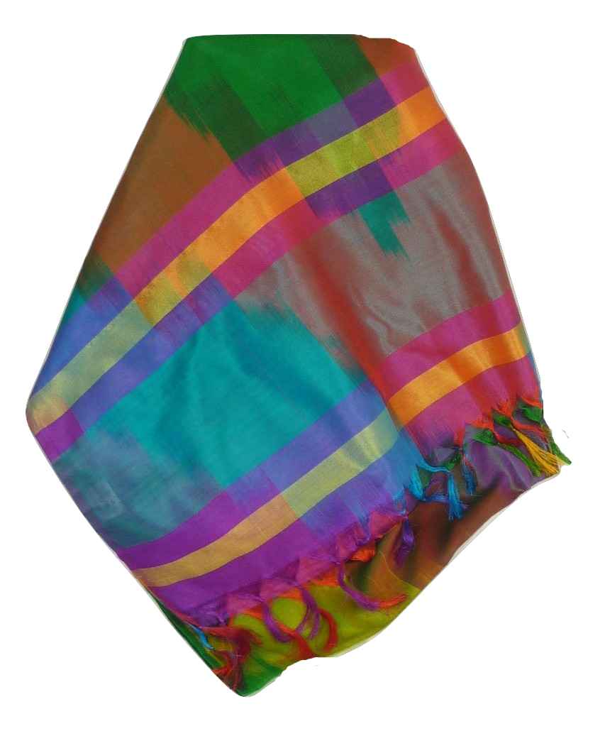 Varanasi Ekal Premium Silk Long Scarf Heritage Batra 10 by Pashmina & Silk