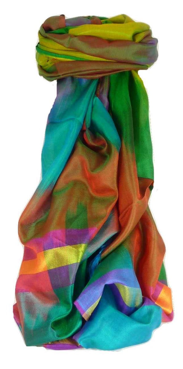 Varanasi Premium Silk Long Scarf 6279 GIFT BOX WRAPPED by Pashmina & Silk