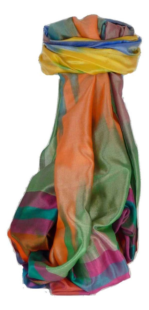 Varanasi Premium Silk Long Scarf 0109 GIFT BOX WRAPPED by Pashmina & Silk